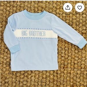 Pleats and stitches long sleeve big brother tshirt